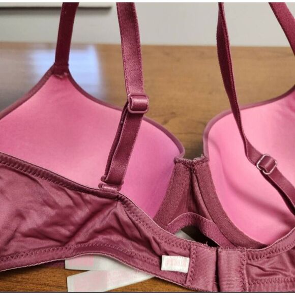 💕PINK SET OF 2 Ware everywhere underwire, lightly padded, 34C - Picture 10 of 13